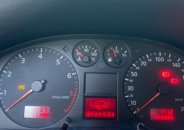 Audi A4 cena 6500 przebieg: 360000, rok produkcji 1999 z Lublin małe 172